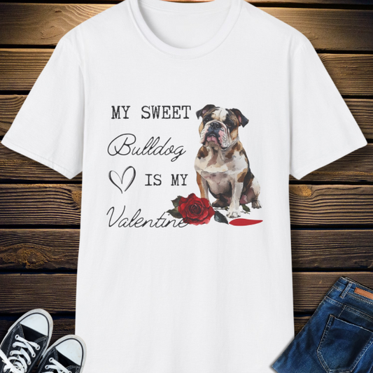 englsih bulldog valentine shirt