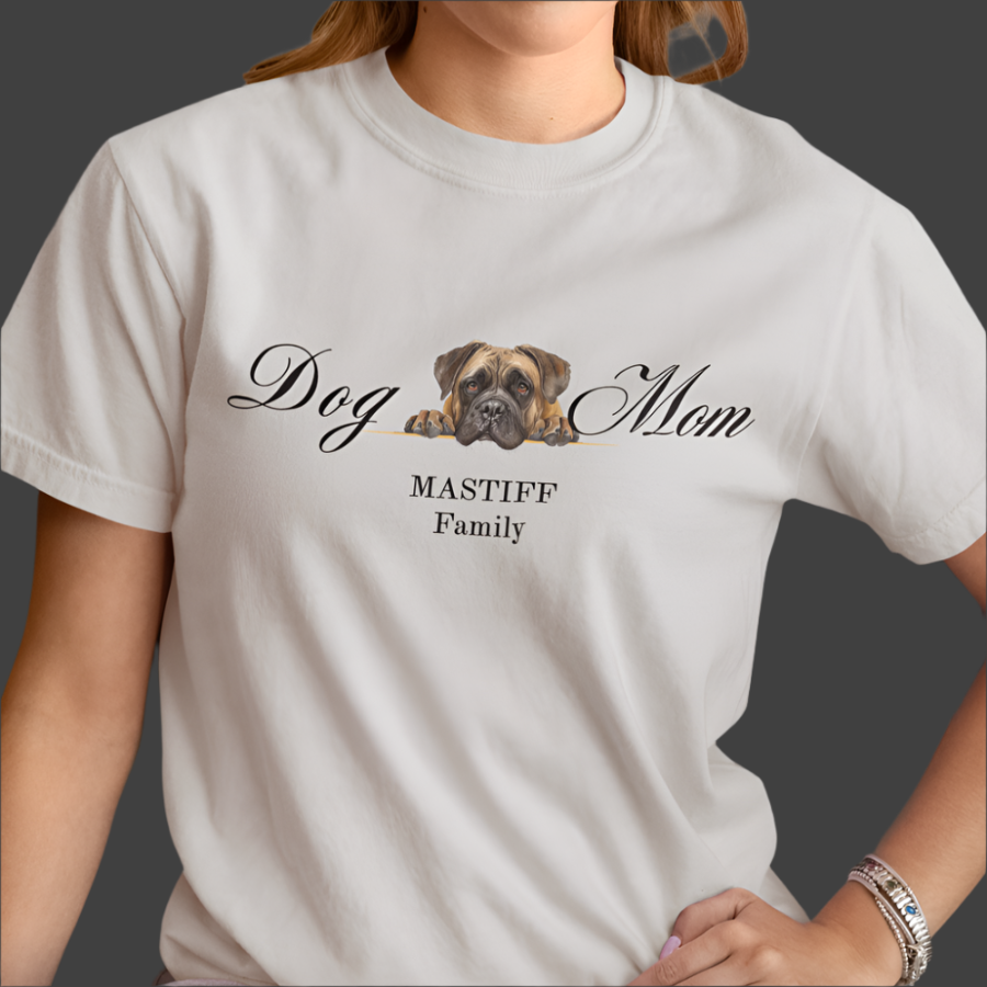 english mastiff dog mom t-shirt