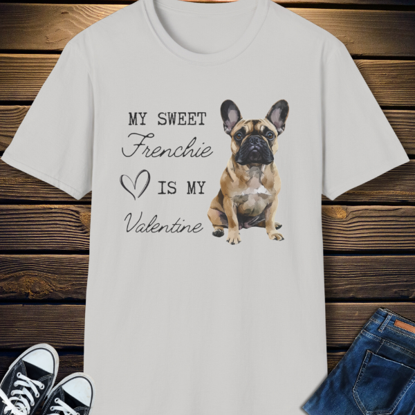 fawn frenchie valentine tee