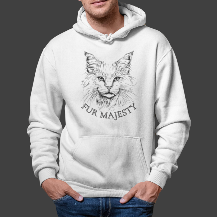 Fur Majesty Hoodie – Regal Comfort for Cat Lovers