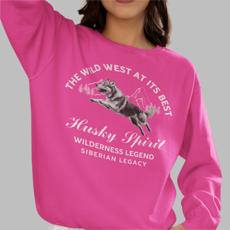 Siberian Husky Spirit – Wild West Edition Sweater