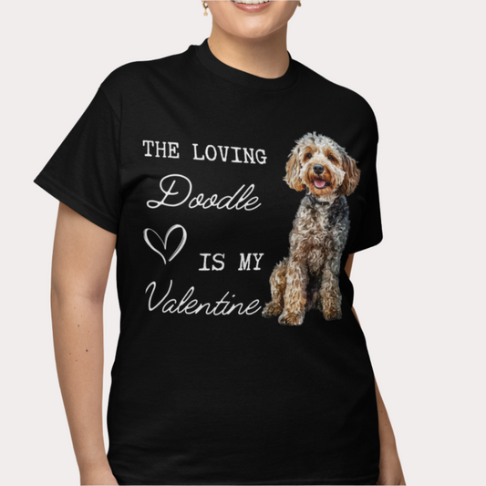 labradoodle unisex valentine tee