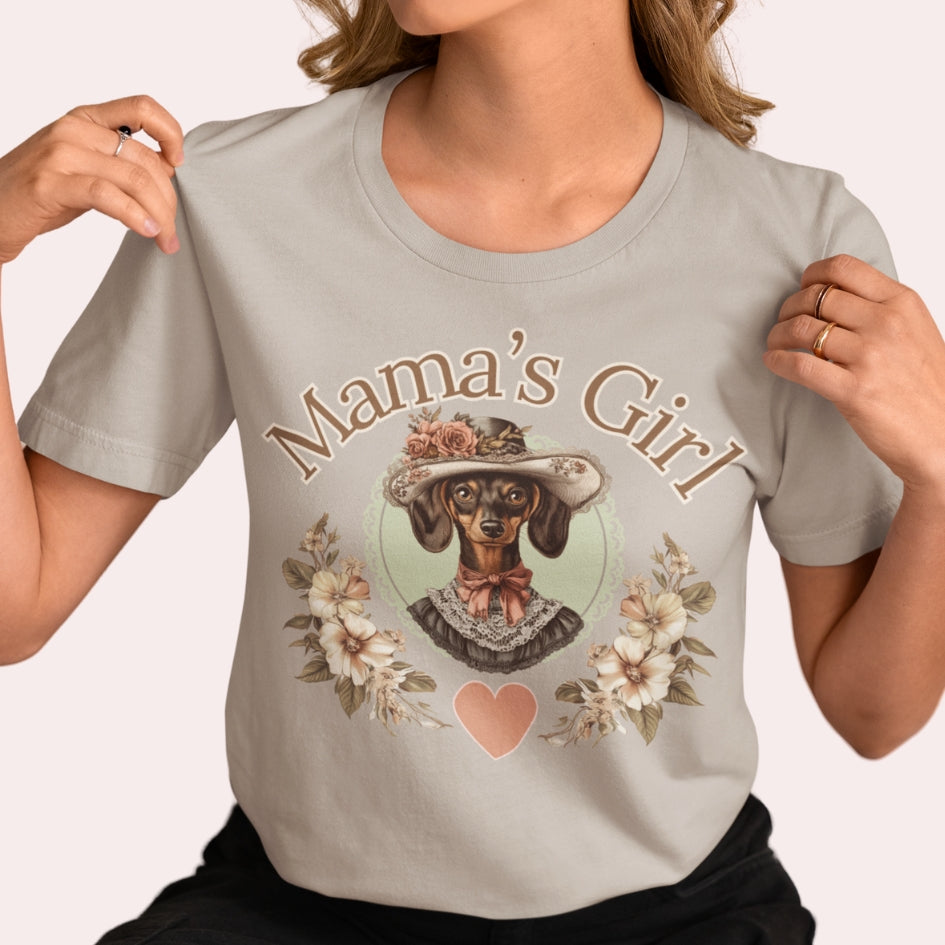 mama's girl dachshund vintage shirt 