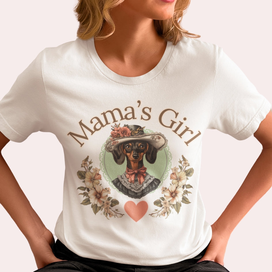 mama's girl dachshund vintage shirt 