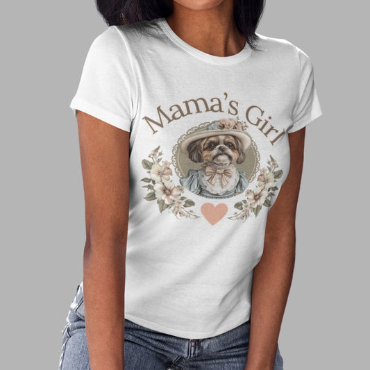 mama's girl shih tzu vintage shirt