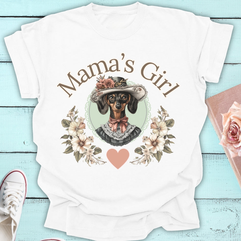 mama's girl dachshund vintage shirt 