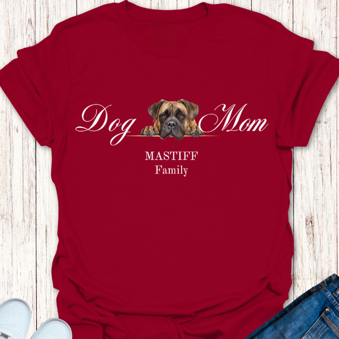 mastiff mom t-shirt, english mastiff lover gift