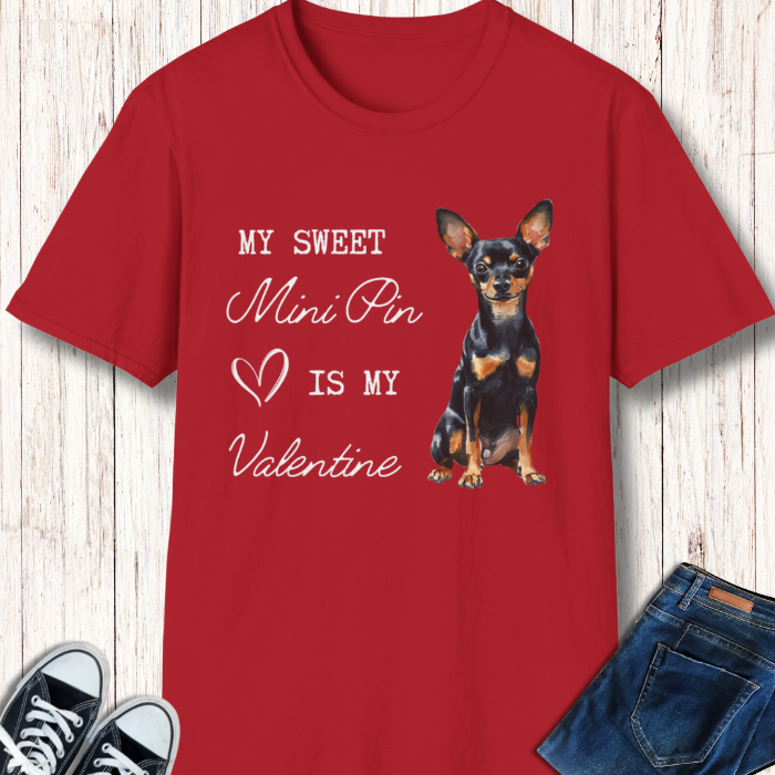 Miniature Pinscher Lover Valentine's Shirt