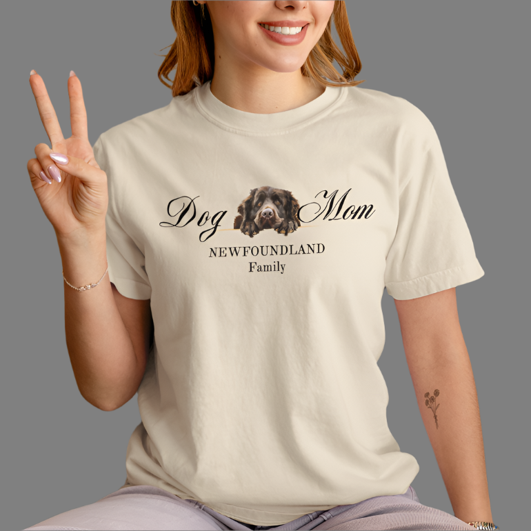 newfoundland mom t-shirt, valentine's gift , mother's day gift for dog mom