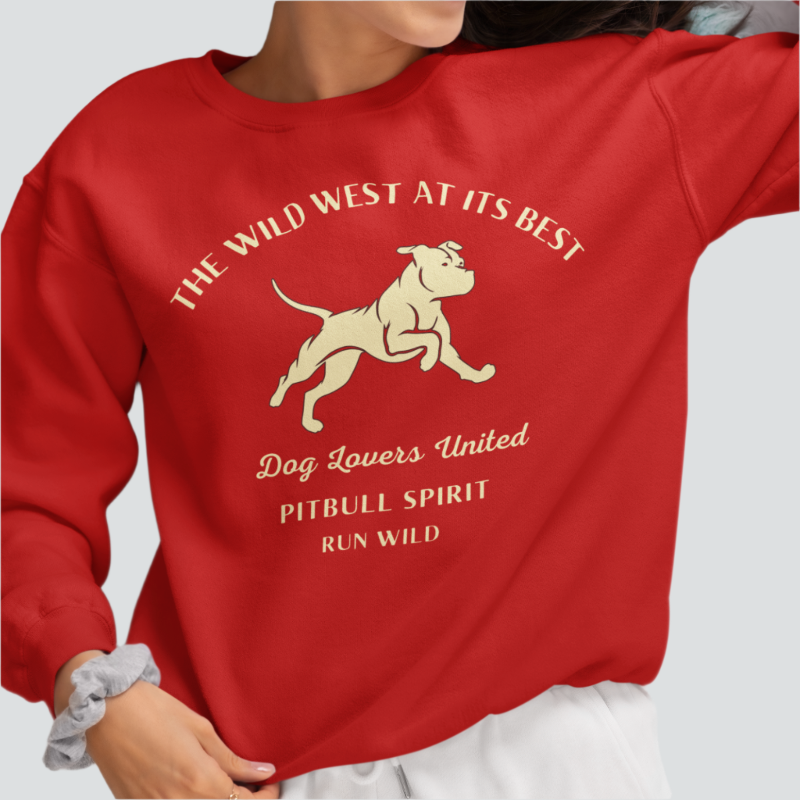 pitbull spirit sweater red