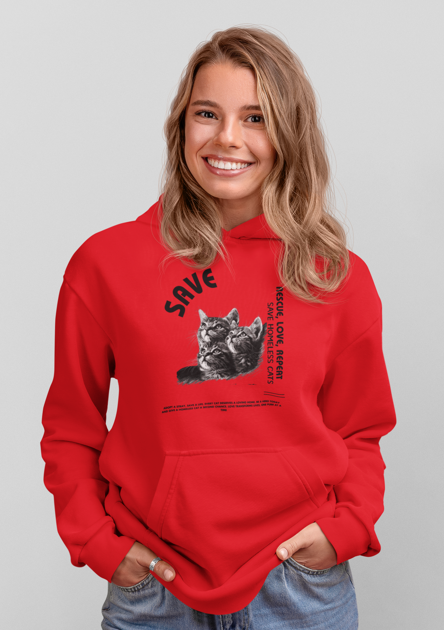 "Save Cats" Unisex Heavy Blend™ Hooded Sweatshirt