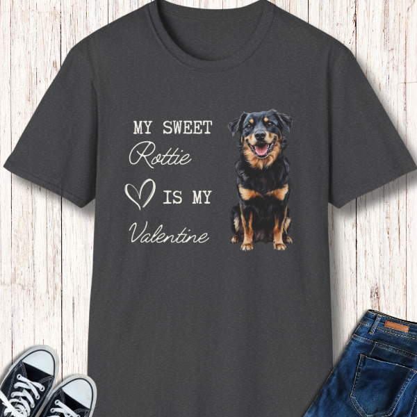 rottweiler valentine shirt