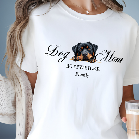 rottweiler dog mom t-shirt, rottie dog lover gift