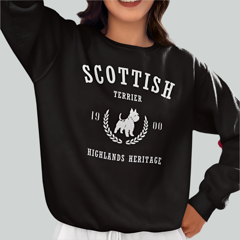 scottie club sweater black