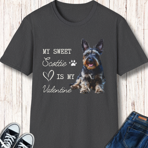 scottish terrier valentine shirt