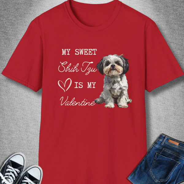 shih tzu valentine gift shirt