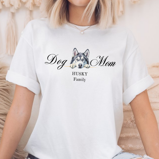 husky mom t-shirt, siberian husky lover gift