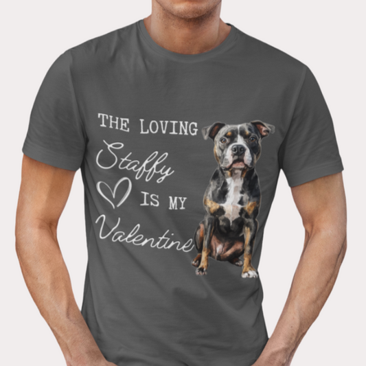 staffy valentine shirt