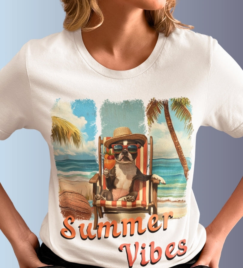 Summer Vibes – Chill Mode Bostie T-Shirt