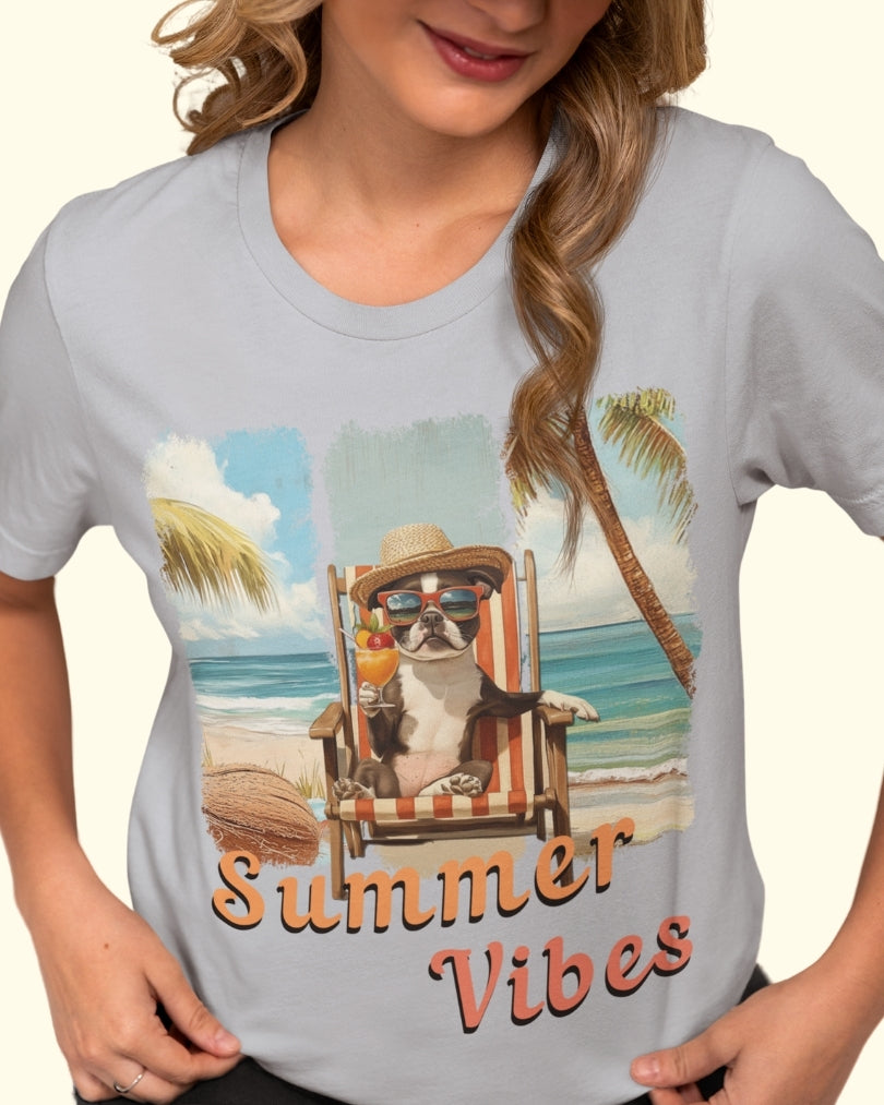 Summer Vibes – Chill Mode Bostie T-Shirt