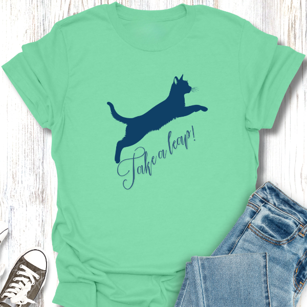 Motivational "Take a Leap"  Unisex Softstyle T-Shirt