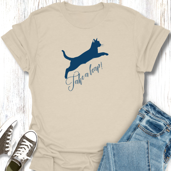 Motivational "Take a Leap"  Unisex Softstyle T-Shirt