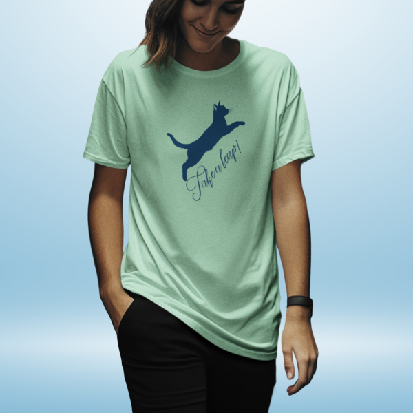 Motivational "Take a Leap"  Unisex Softstyle T-Shirt