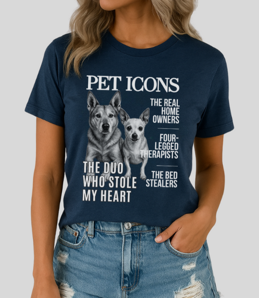 Pet Icons T-shirt - Two Xolo Edition - Custom