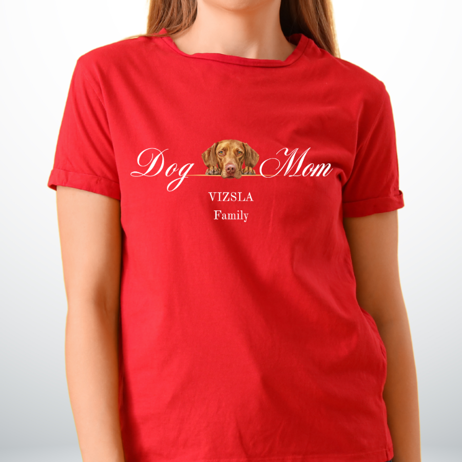 vizsla dog mom t-shirt, vizsla dog lover gift