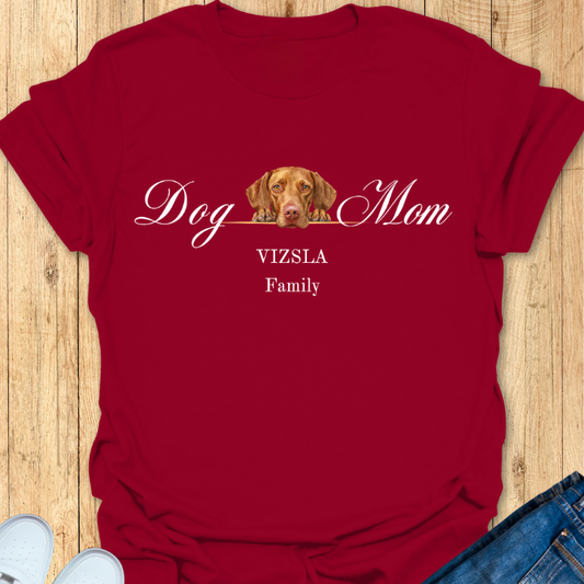 vizsla dog mom t-shirt, vizsla dog lover gift