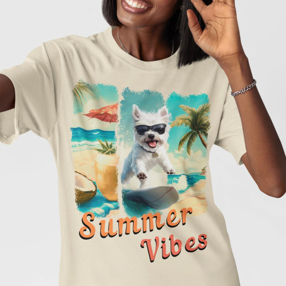 Summer Vibes – Surf Squad – Westie T-Shirt