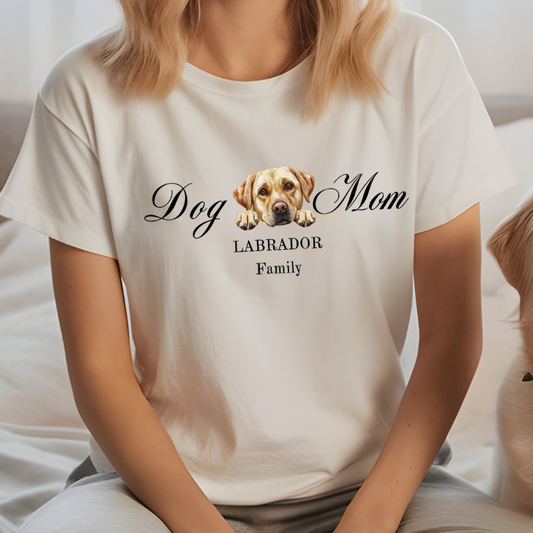 labrador retriever mom t-shirt, yellow labrador lover gift