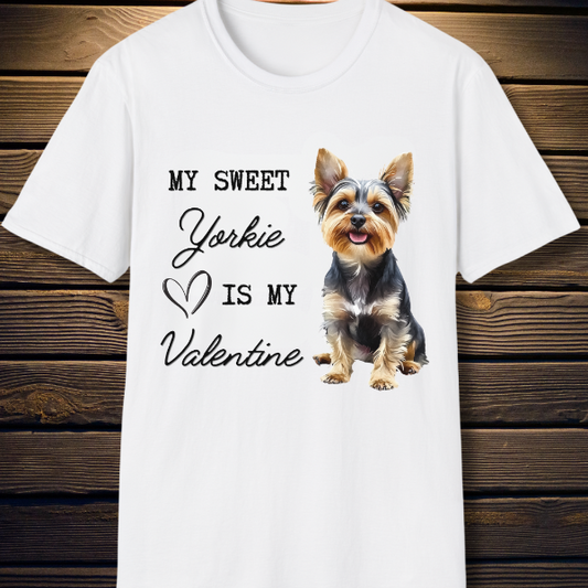 yorkie valentine shirt